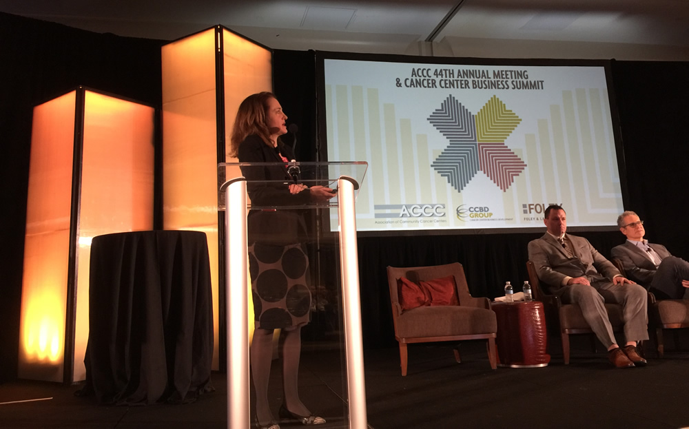 Carevive's Dr. Carrie Stricker presenting at #AMCCBS18