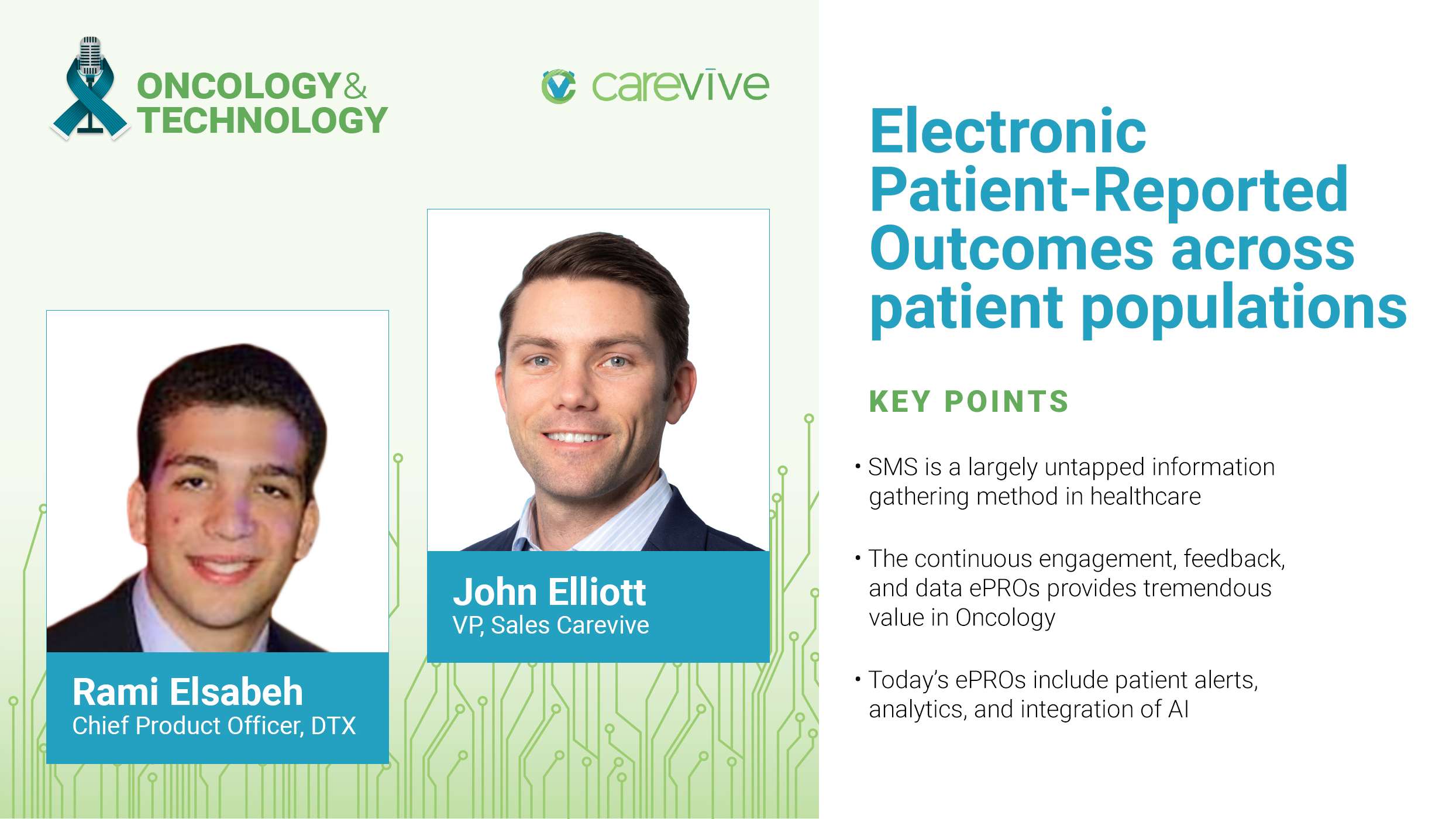 Podcast Episode 7: Electronic Patient-Reported Outcomes Across Patient Populations