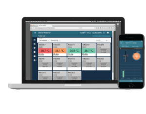 TempTraq Web Portal and Phone