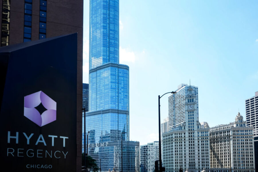 Chicago downtown view.