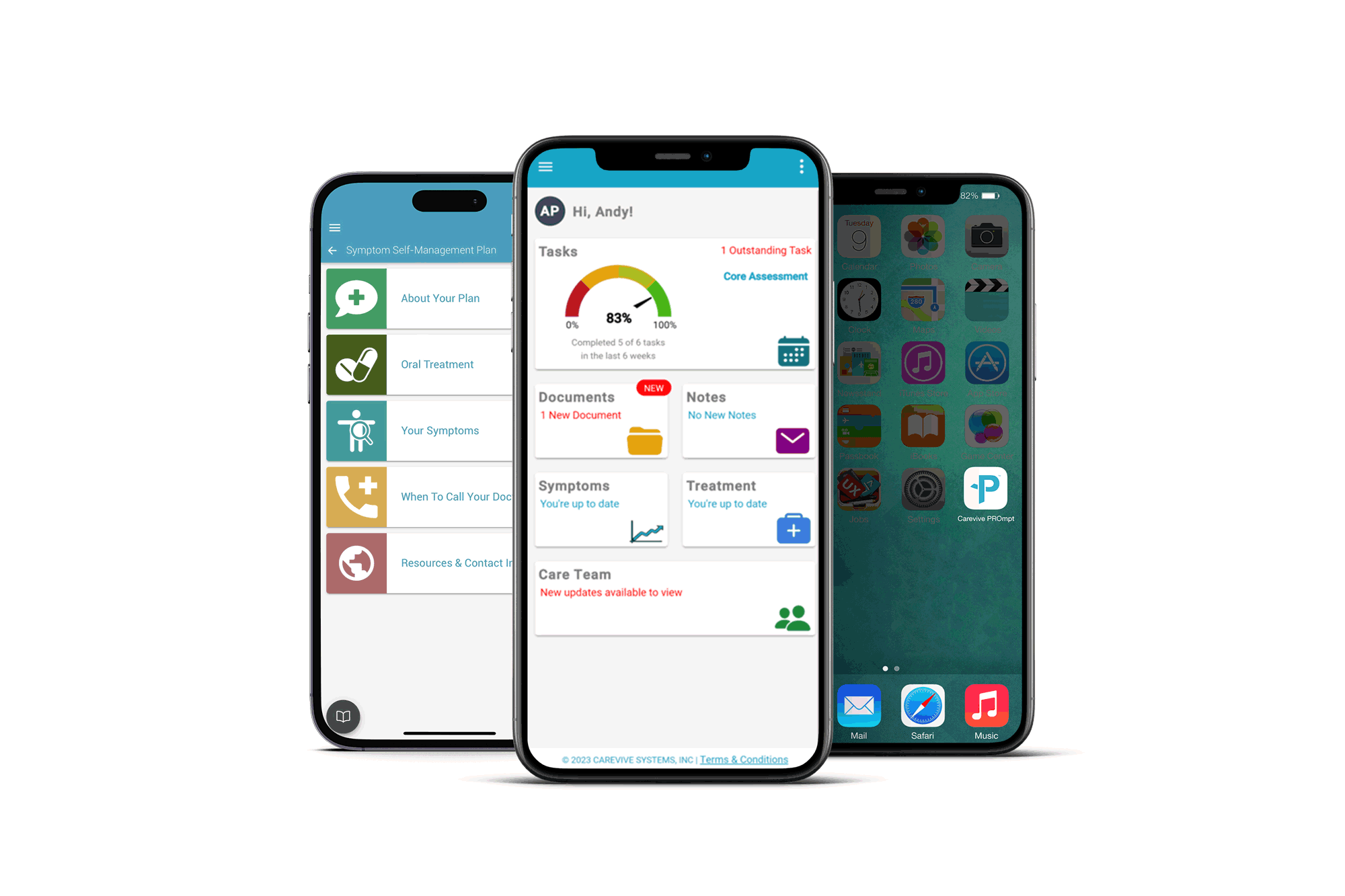 Remote Symptom Monitoring Extending patient care outside the clinic with Native Apps on Apple and Android devices.